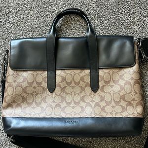 Coach Hamilton Portfolio Brief In Signature Canvas